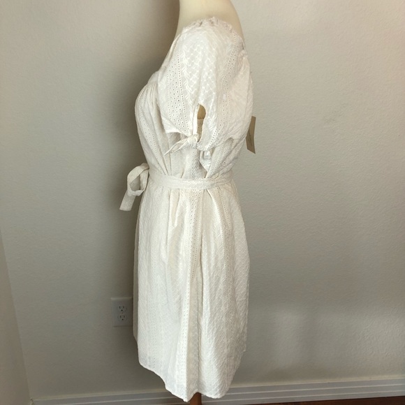 Universal Thread Dresses | Ivory Eyelet Peasant Style Dress | Poshmark